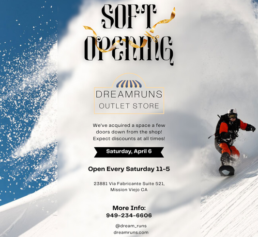 Shred and Save: Dreamruns Outlet Store Opens This Saturday!