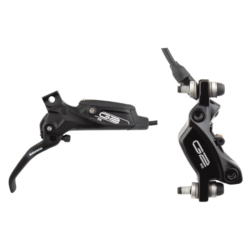 Sram G2 Re Disc Brake And Lever - Front Hydraulic Post Mount Gloss Bla 