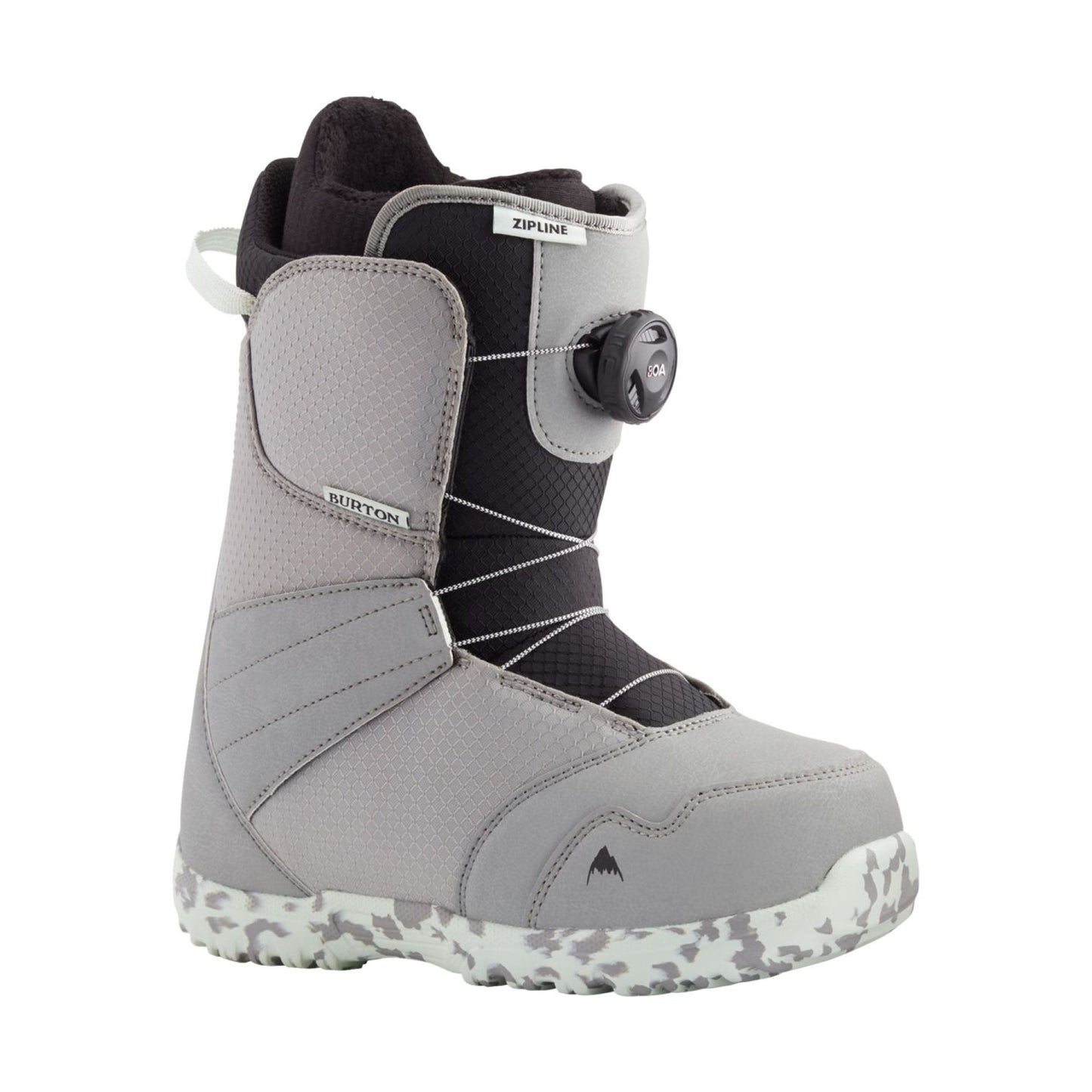 Kids' Burton Zipline BOA Snowboard Boots Gray Neo-Mint Snowboard Boots