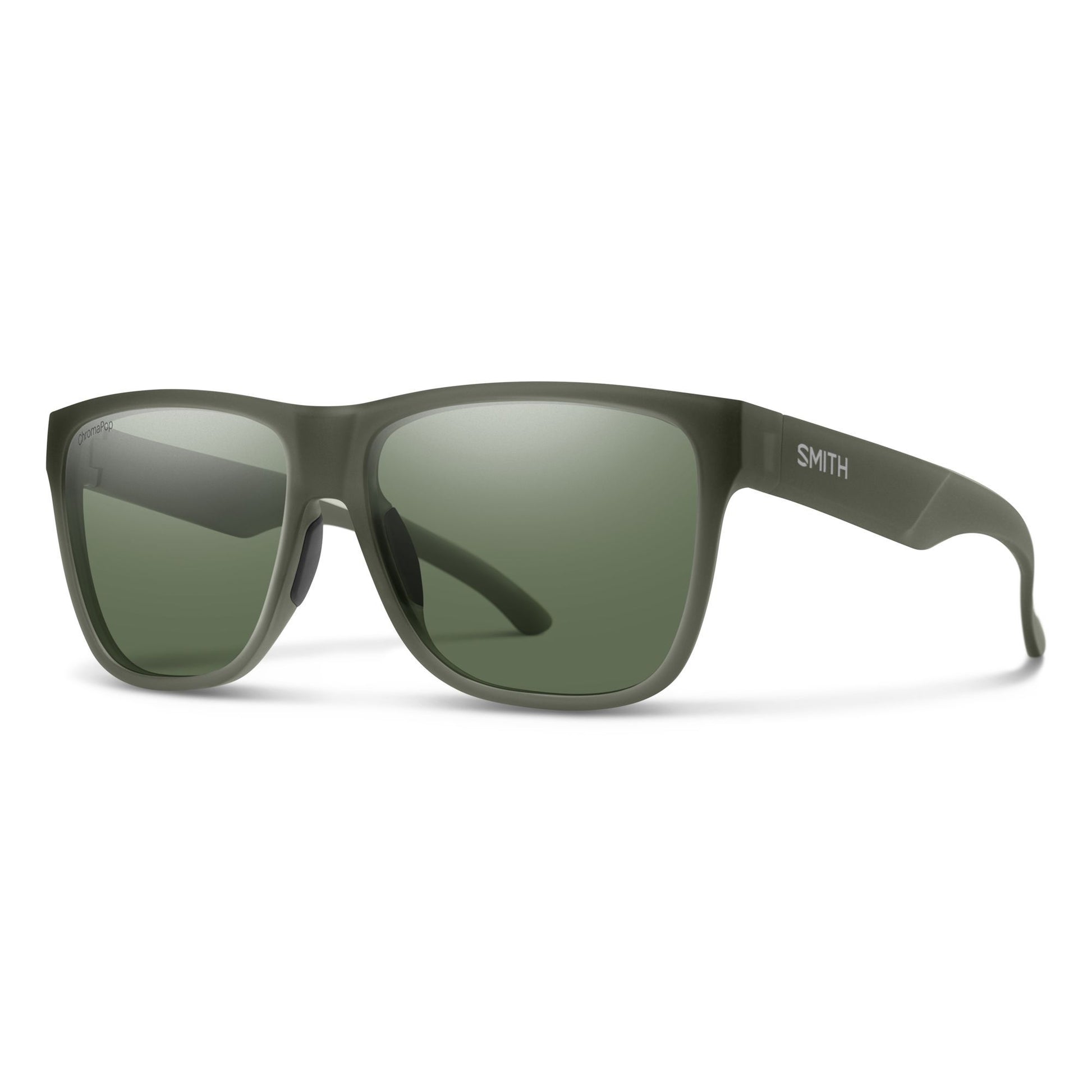 Smith Lowdown XL 2 Sunglasses Matte Moss Crystal ChromaPop Polarized Gray Geen Sunglasses