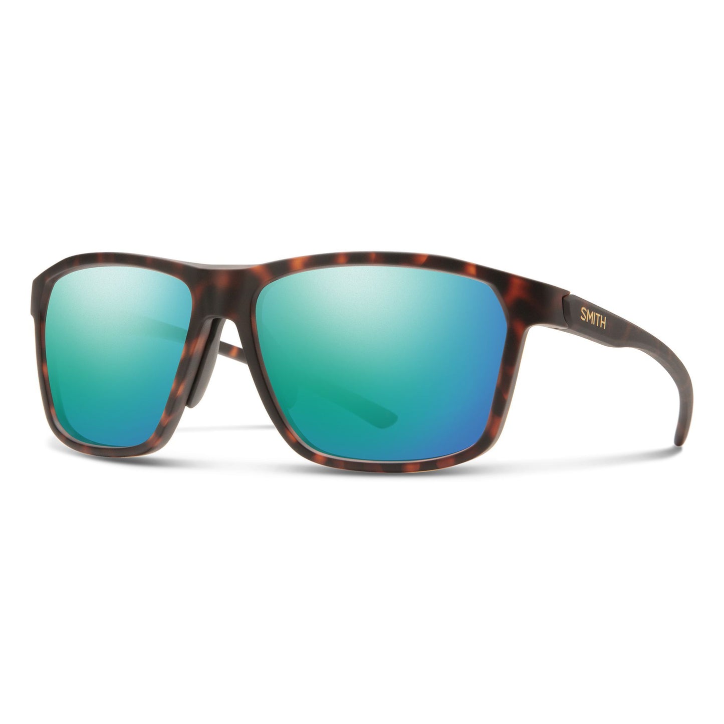 Smith Pinpoint Sunglasses Matte Tortoise ChromaPop Polarized Opal Mirror Sunglasses