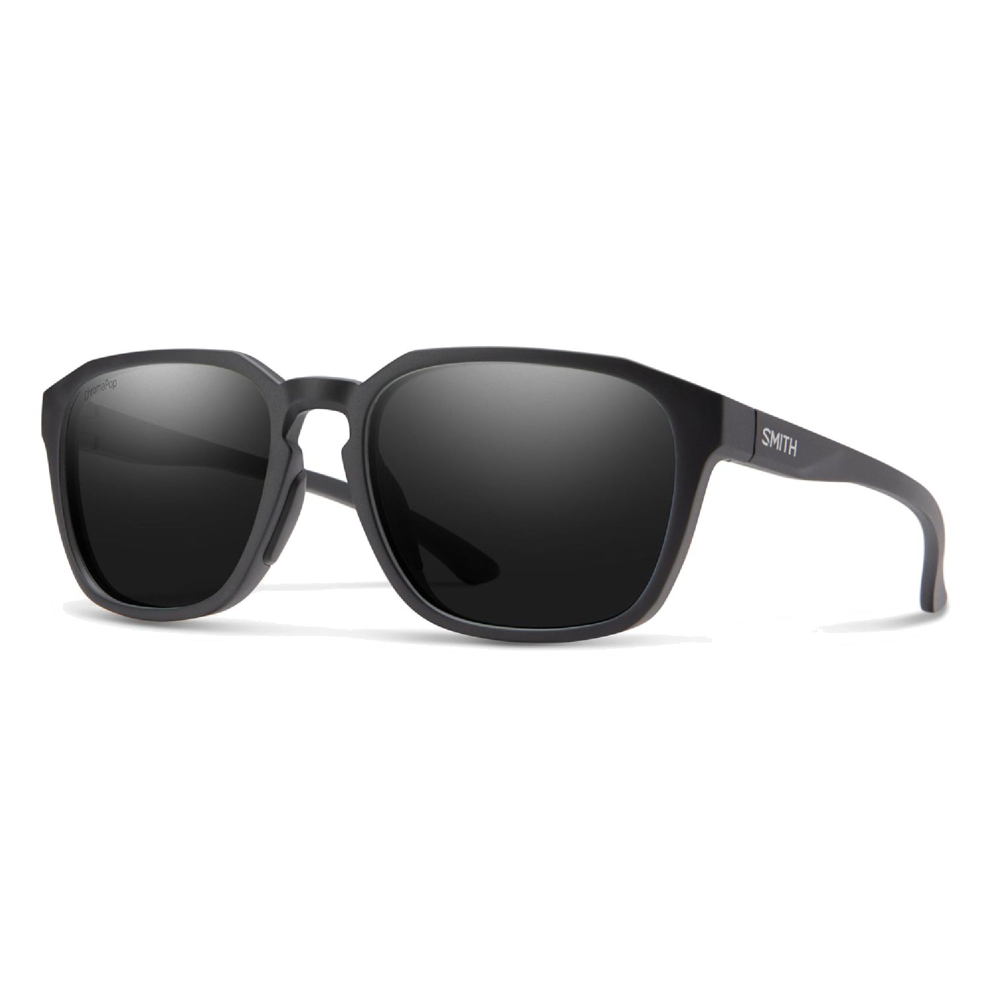 Smith Contour Sunglasses Matte Black ChromaPop Poarized Black Sunglasses