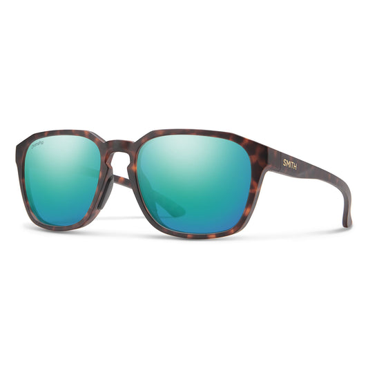 Smith Contour Sunglasses Matte Tortoise ChromaPop Polarized Opal Mirror Sunglasses