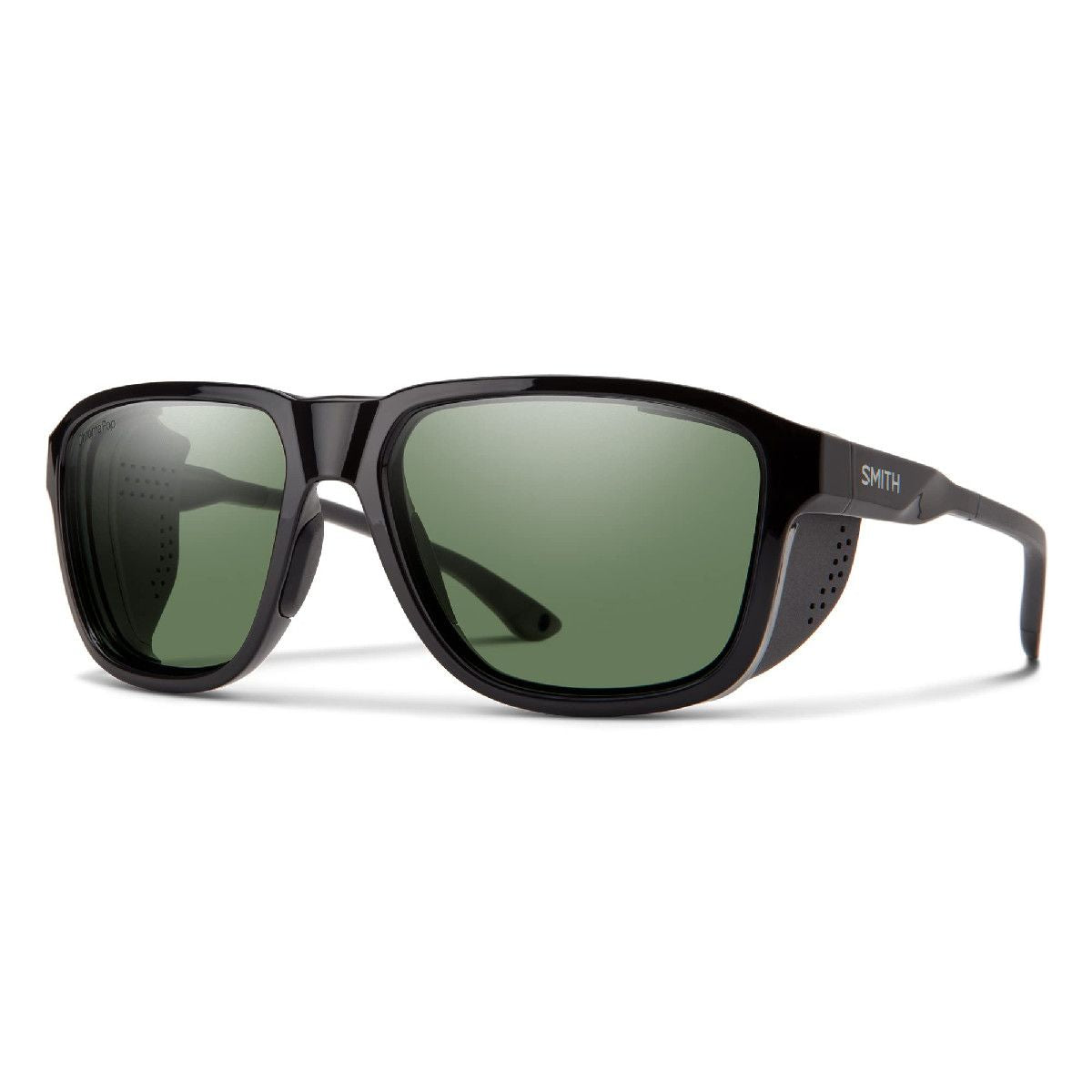Smith Embark Sunglasses Black ChromaPop Polarized Gray Green Sunglasses