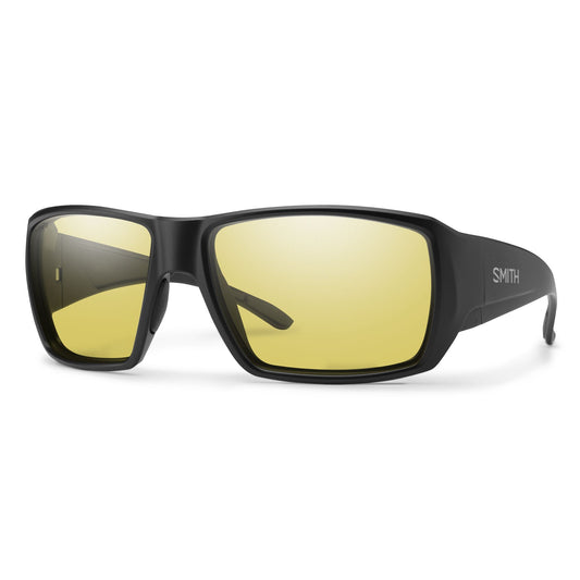 Smith Guides Choice S Sunglasses Matte Black / ChromaPop Glass Polarized Low Light Yellow Sunglasses