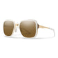 Smith Aveline Sunglasses White Gold Polarized Brown Sunglasses