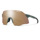 Smith Vert PivLock Sunglasses Matte Alpine Green / ChromaPop Polarized Rose Gold Mirror Sunglasses
