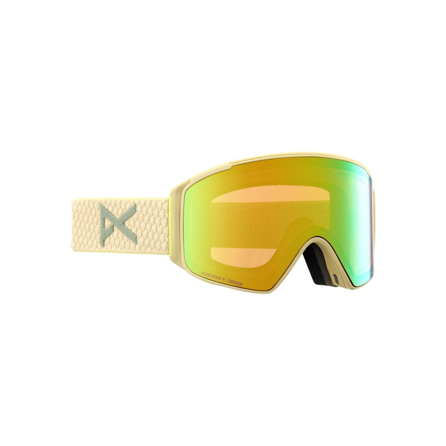 Anon M4S Cylindrical Goggles + Bonus Lens + MFI Face Mask Mushroom Perceive Variable Green Snow Goggles
