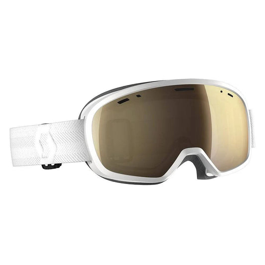 Scott Youth Buzz Pro Snow Goggle White Amplifier Gold Chrome Snow Goggles