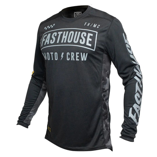 Fasthouse Strike Jersey Black Camo Bike Jerseys