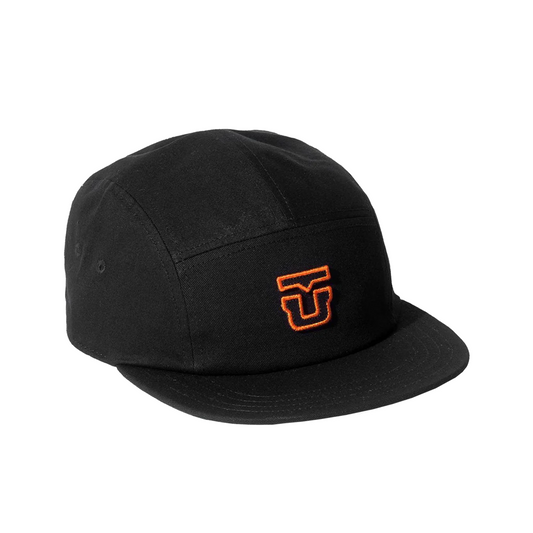 Union 5-Panel Hat Black Orange OS Hats