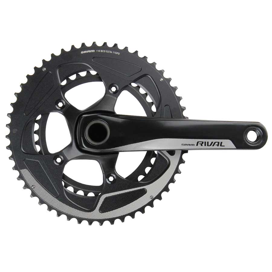 SRAM Rival 22 Crankset - 170mm 11-Speed 52/36t 110 BCD GXP Spindle  Interface BLK