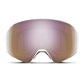Smith 4D MAG S Low Bridge Fit Snow Goggle White Chunky Knit ChromaPop Everyday Rose Gold Mirror Snow Goggles