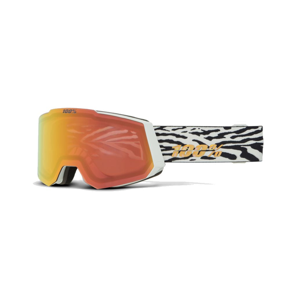 100 Percent Snowcraft HiPER Snow Goggle Kano Mirror Orange Snow Goggles