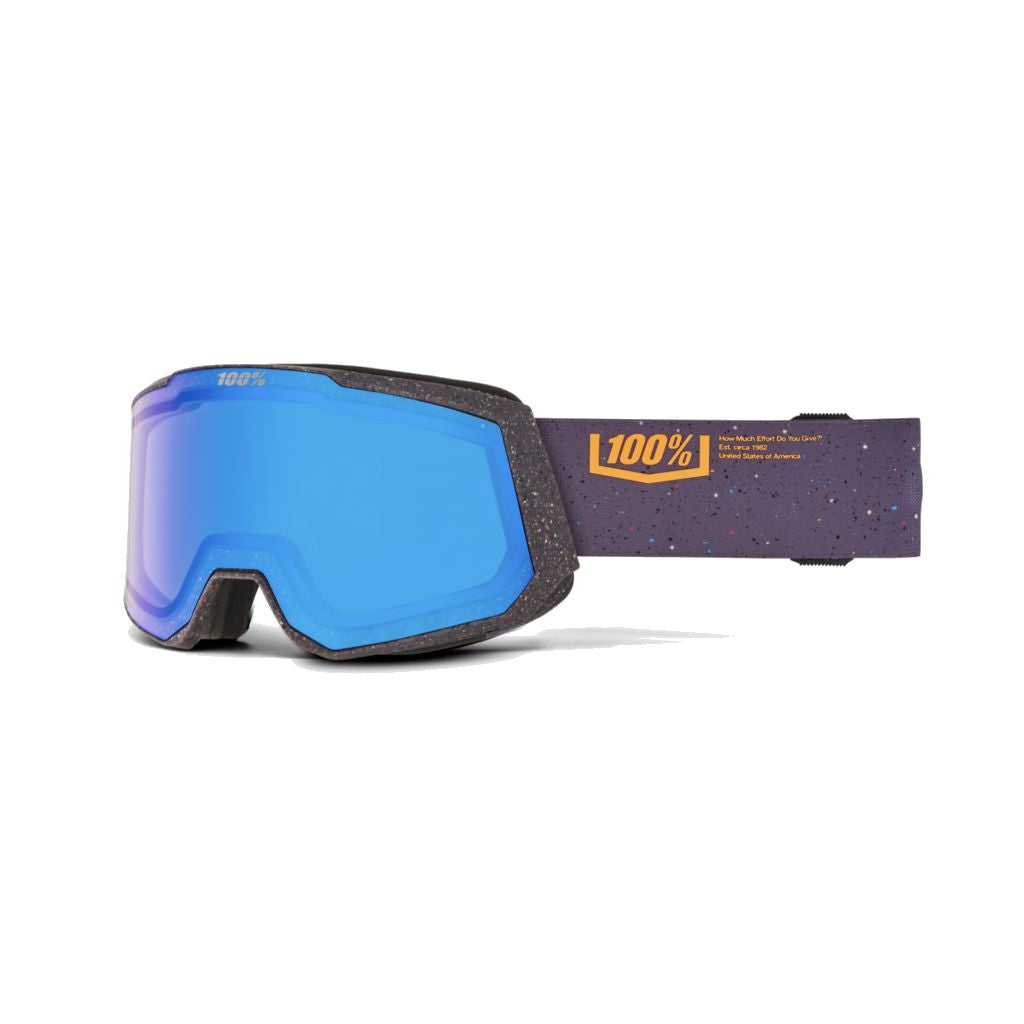 100 Percent Snowcraft XL HiPER Snow Goggle Academia Mirror Blue Snow Goggles