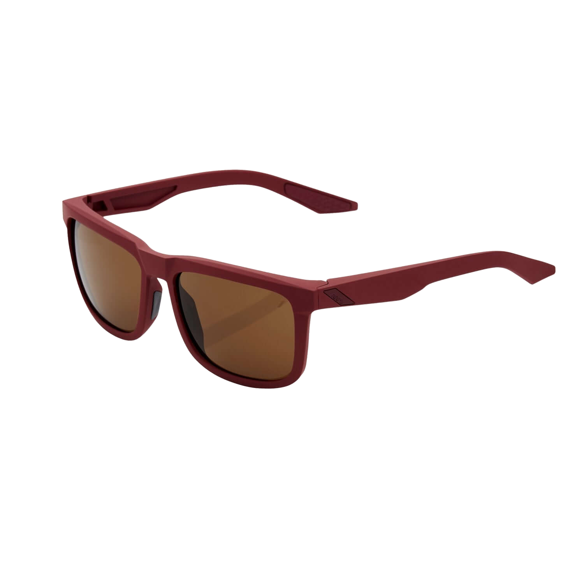 100% Blake Sunglasses Soft Tact Crimson Bronze Sunglasses