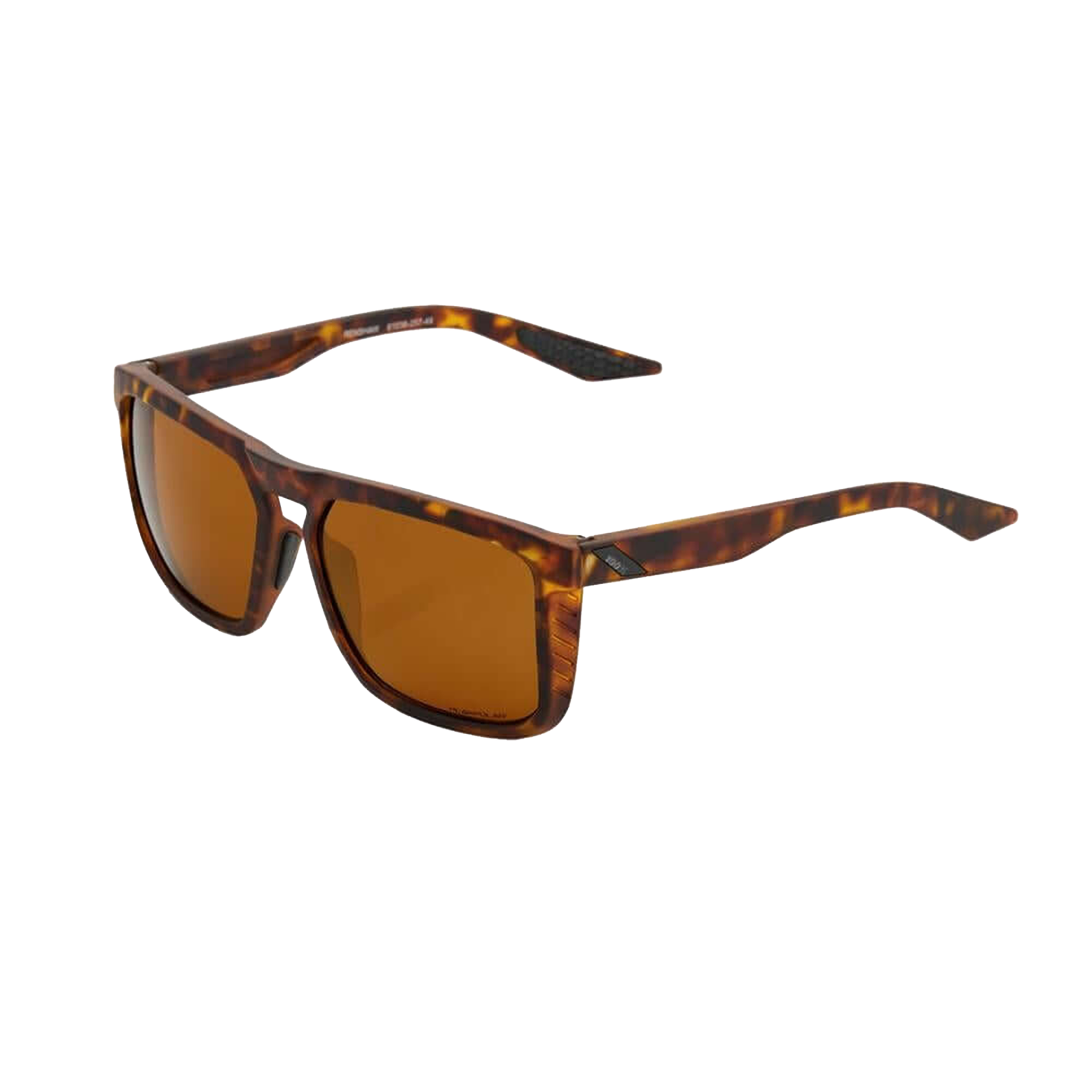 100% Renshaw Sunglasses Soft Tact Havana Bronze Peakpolar Sunglasses