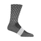 Giro Seasonal Merino Wool Sock Charcoal White Dots Bike Socks
