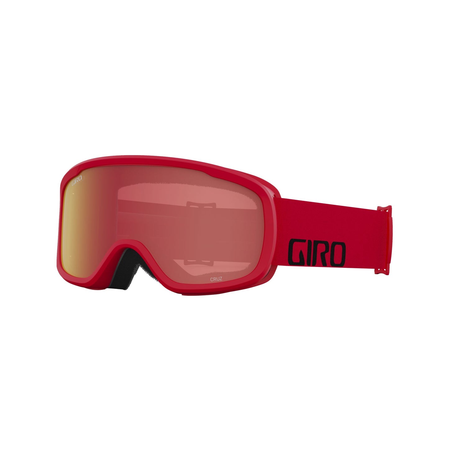 Giro Cruz Snow Goggles Red Wordmark Amber Scarlet Snow Goggles