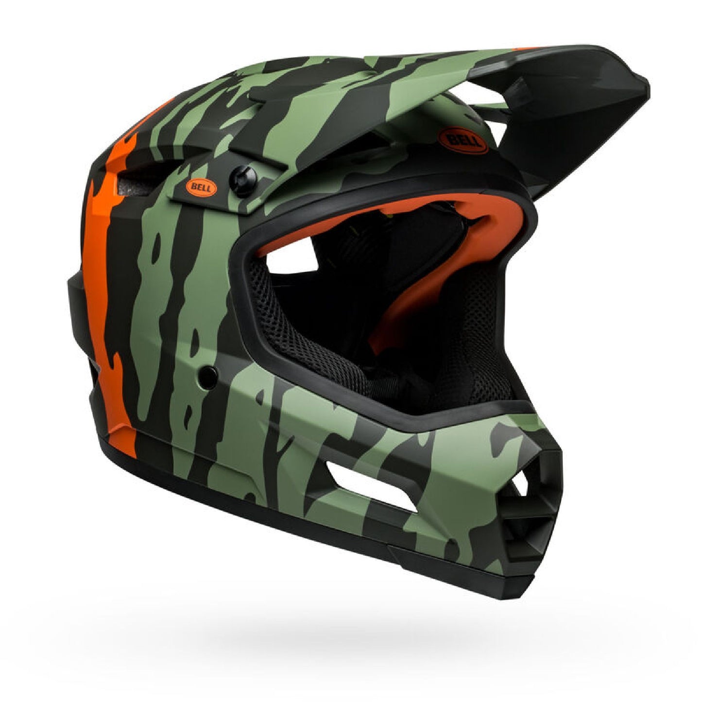Bell Sanction 2 DLX MIPS Helmet Matte Dark Green Orange Bike Helmets
