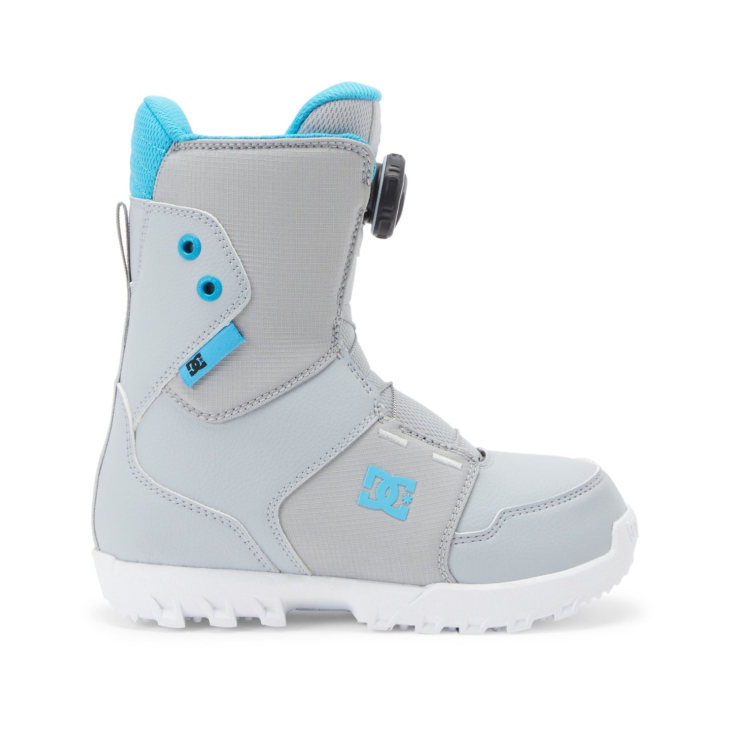 DC Youth Scout BOA Snowboard Boots Grey Blue Snowboard Boots
