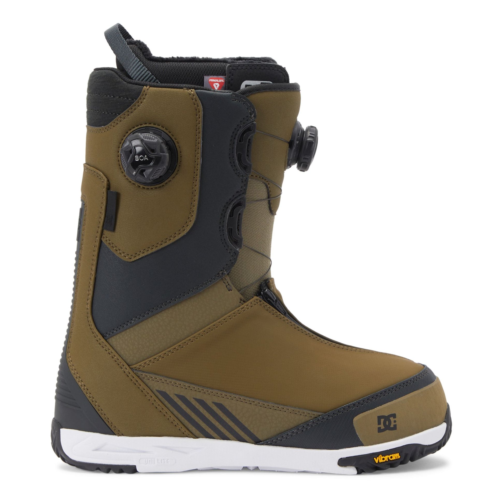 DC Transcend Snowboard Boots Olive White Snowboard Boots