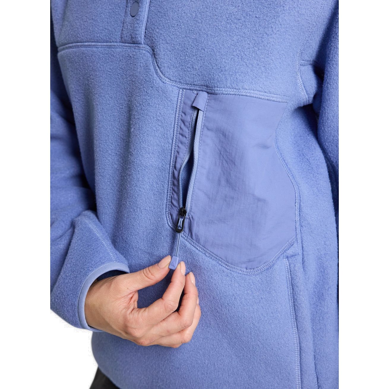 Women's Burton Cinder Fleece Pullover Slate Blue Insulators & Fleece