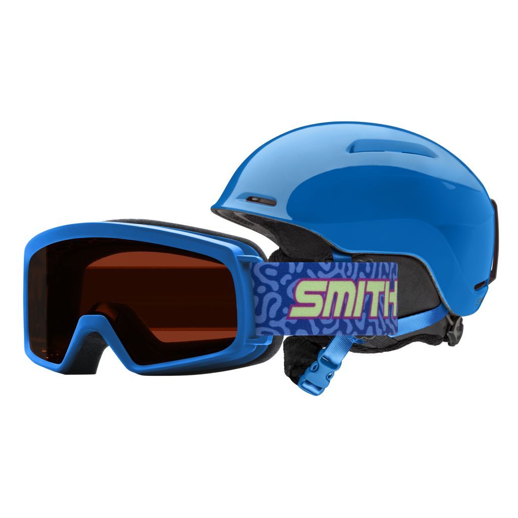 Smith Youth Glide Jr. MIPS/Snowday Combo Package Cobalt YS Snow Helmets