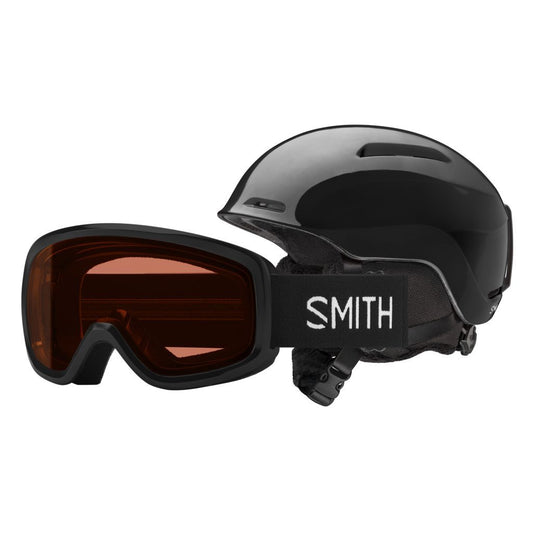 Smith Youth Glide Jr. MIPS/Snowday Combo Package Black YS Snow Helmets