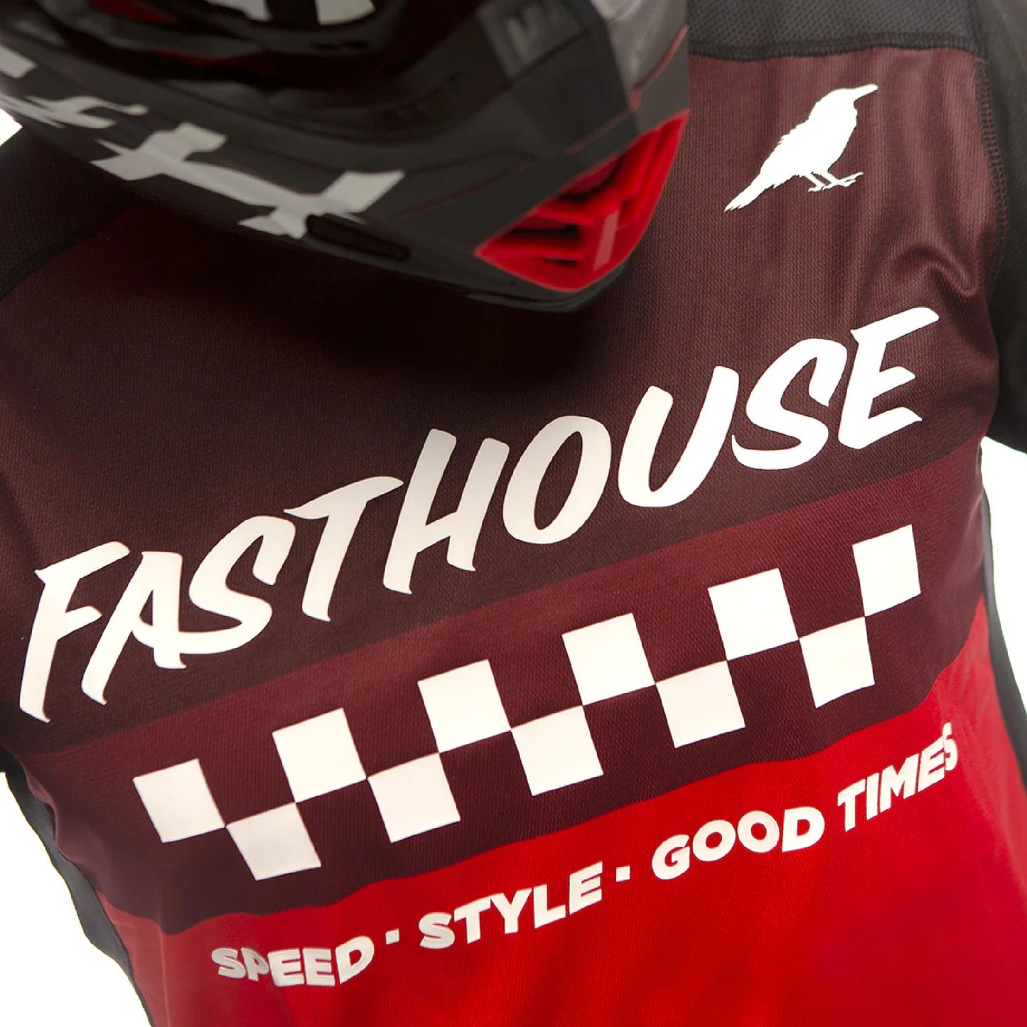 Fasthouse Elrod Jersey Black Red Bike Jerseys