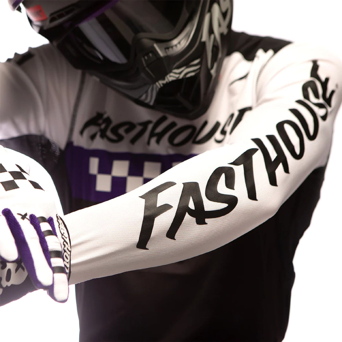 Fasthouse Elrod Jersey White Purple Bike Jerseys
