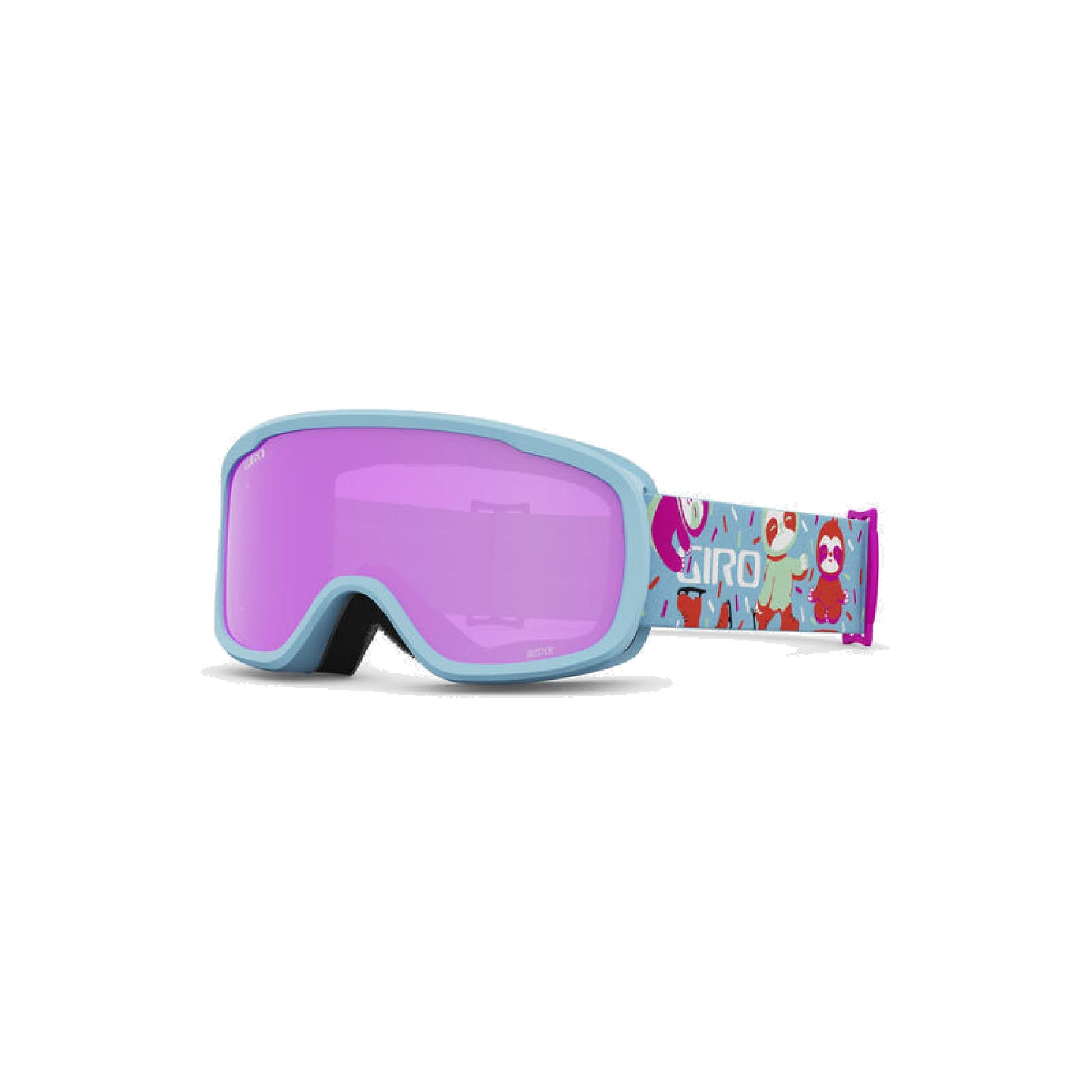Giro Youth Buster Snow Goggles Light Harbor Blue Phil Amber Pink Snow Goggles