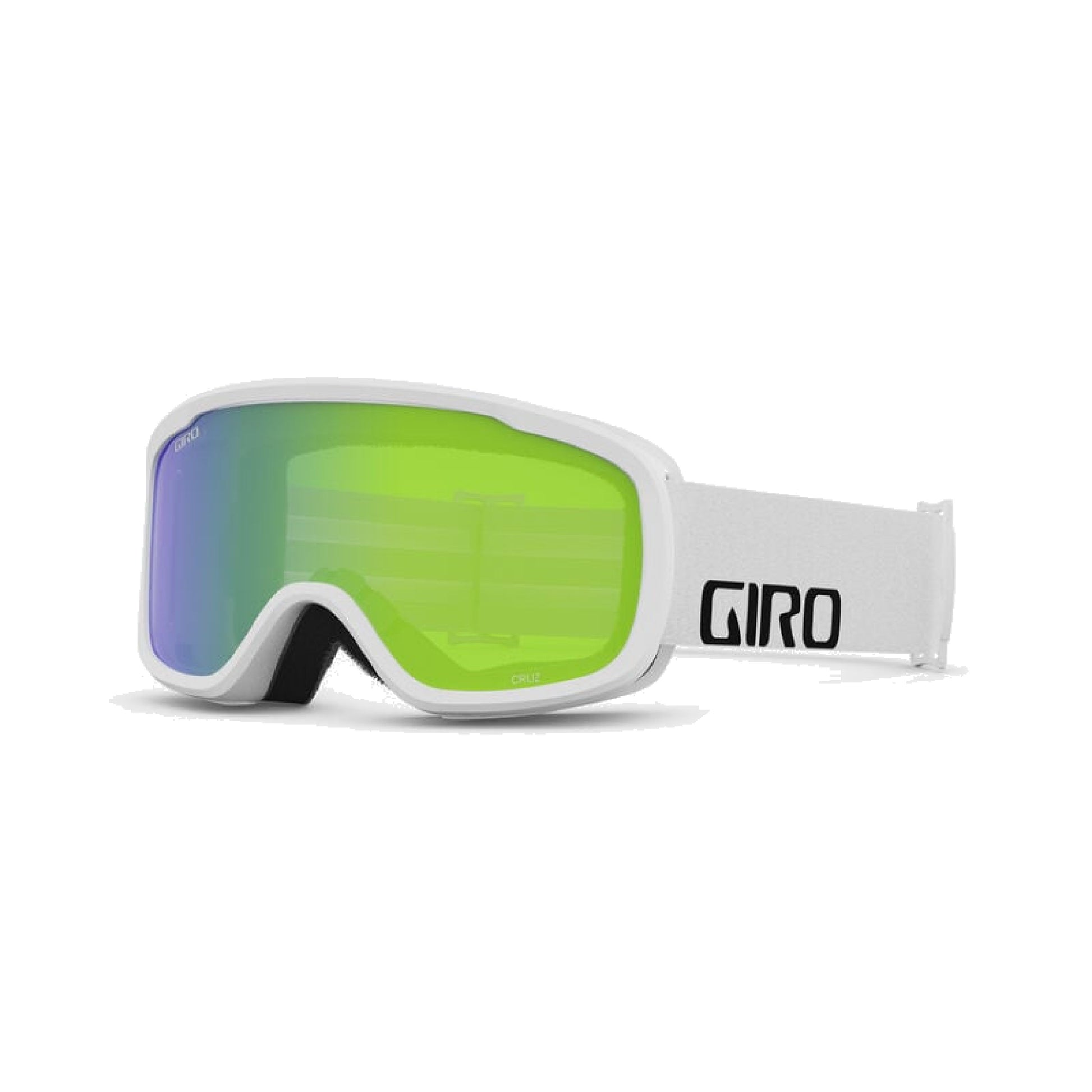 Giro Cruz AF Snow Goggles White Wordmark Loden Green Snow Goggles