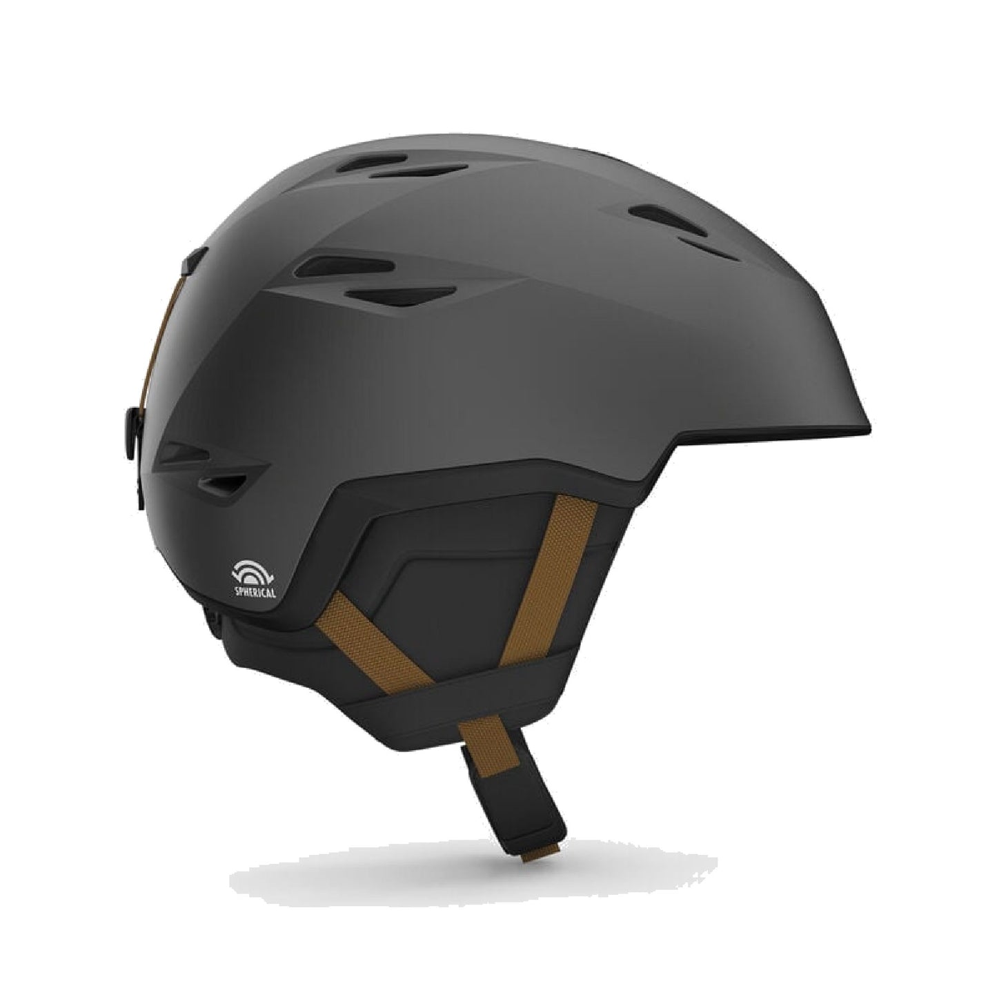 Giro Grid Spherical Helmet Metallic Coal Tan Snow Helmets