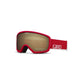 Giro Youth Stomp Snow Goggles Red & White Wordmark Amber Rose Snow Goggles