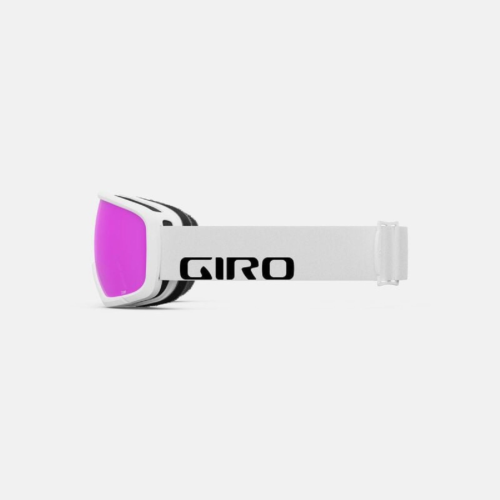 Giro Youth Stomp Snow Goggles White Wordmark Amber Pink Snow Goggles