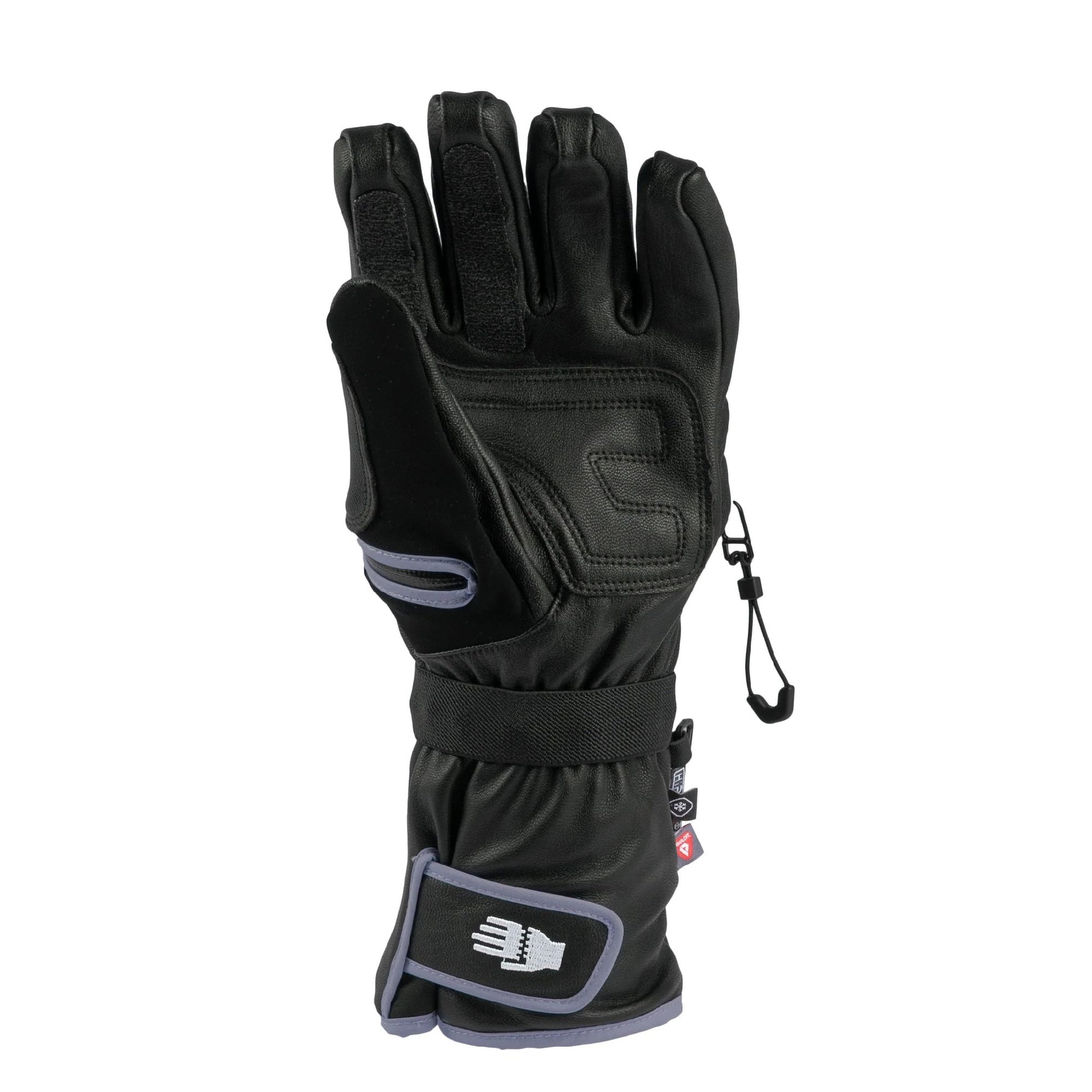 Hand Out Lux Gloves Black Grey Snow Gloves