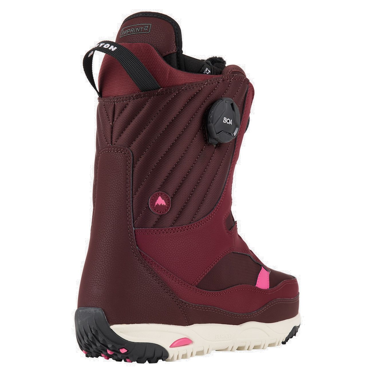 Women's Burton Limelight BOA Snowboard Boots Almandine Stout White Snowboard Boots