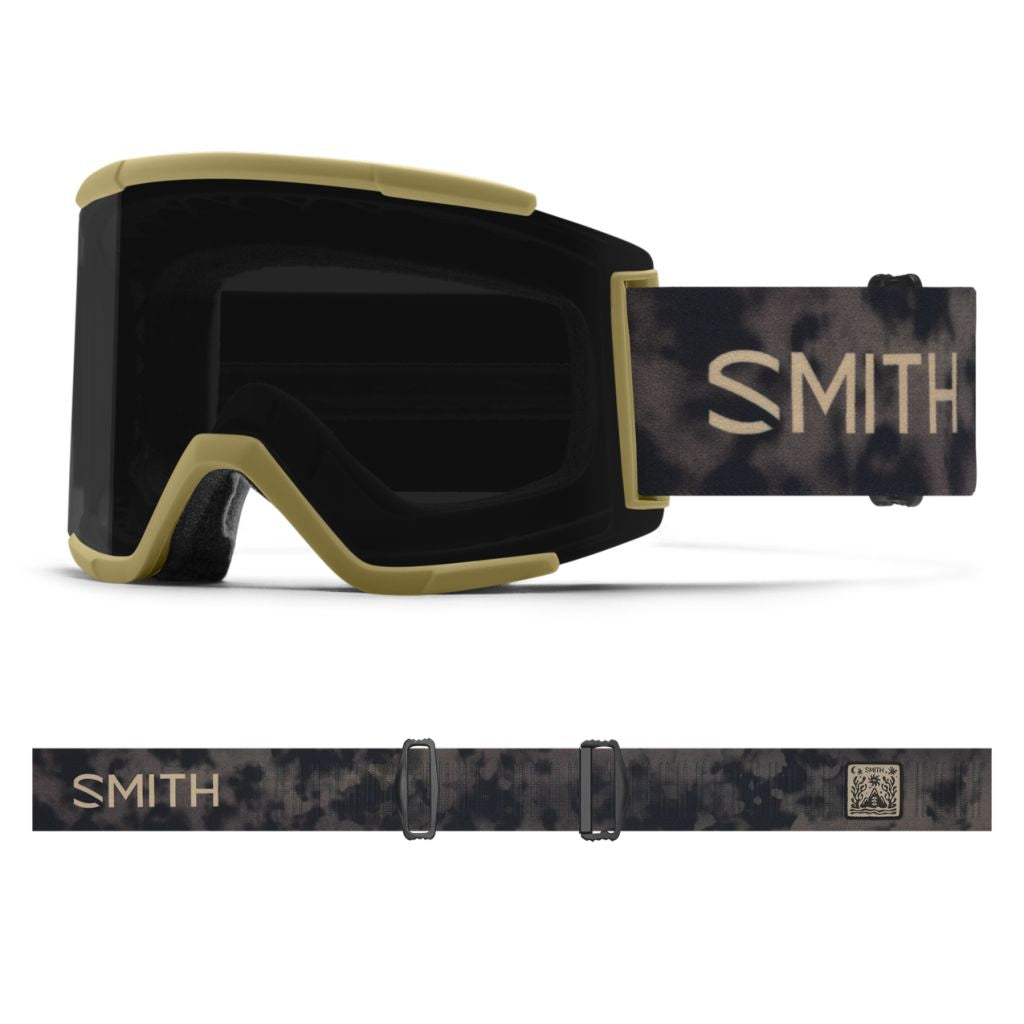 Smith Squad XL Snow Goggle Sandstorm Mind Expanders ChromaPop Sun Black Snow Goggles