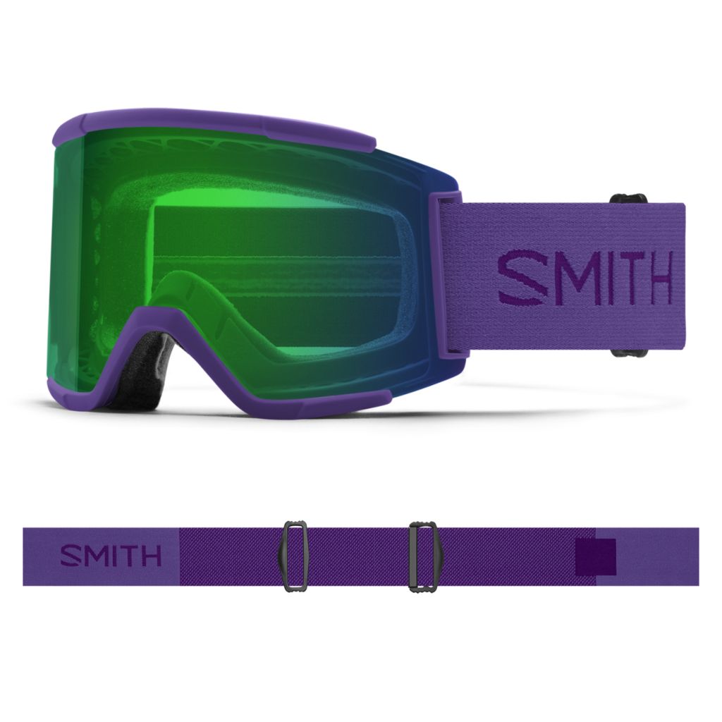 Smith Squad XL Snow Goggle Purple Haze ChromaPop Everyday Green Mirror Snow Goggles