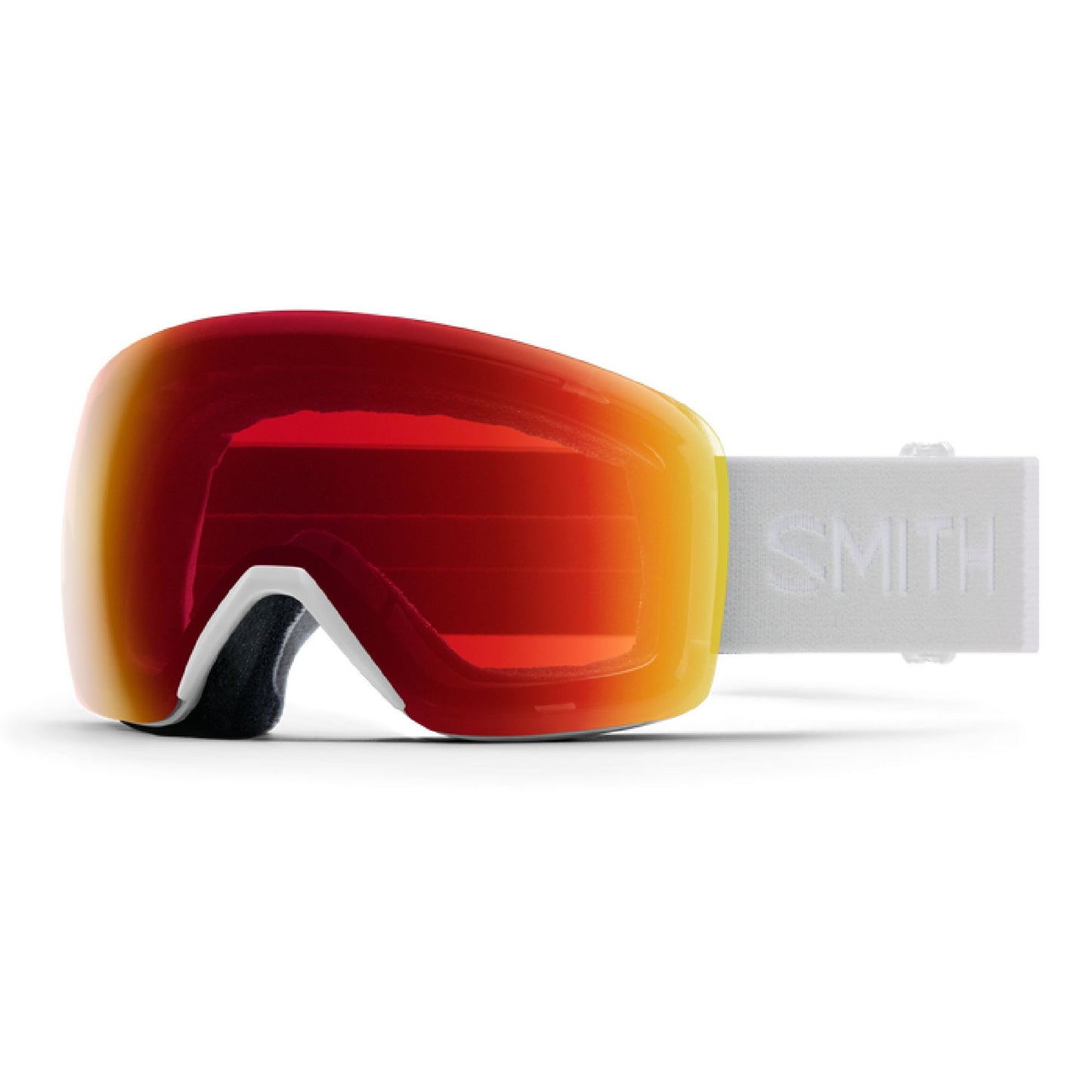 Smith Skyline Snow Goggle White Vapor ChromaPop Photochromic Red Mirror Snow Goggles