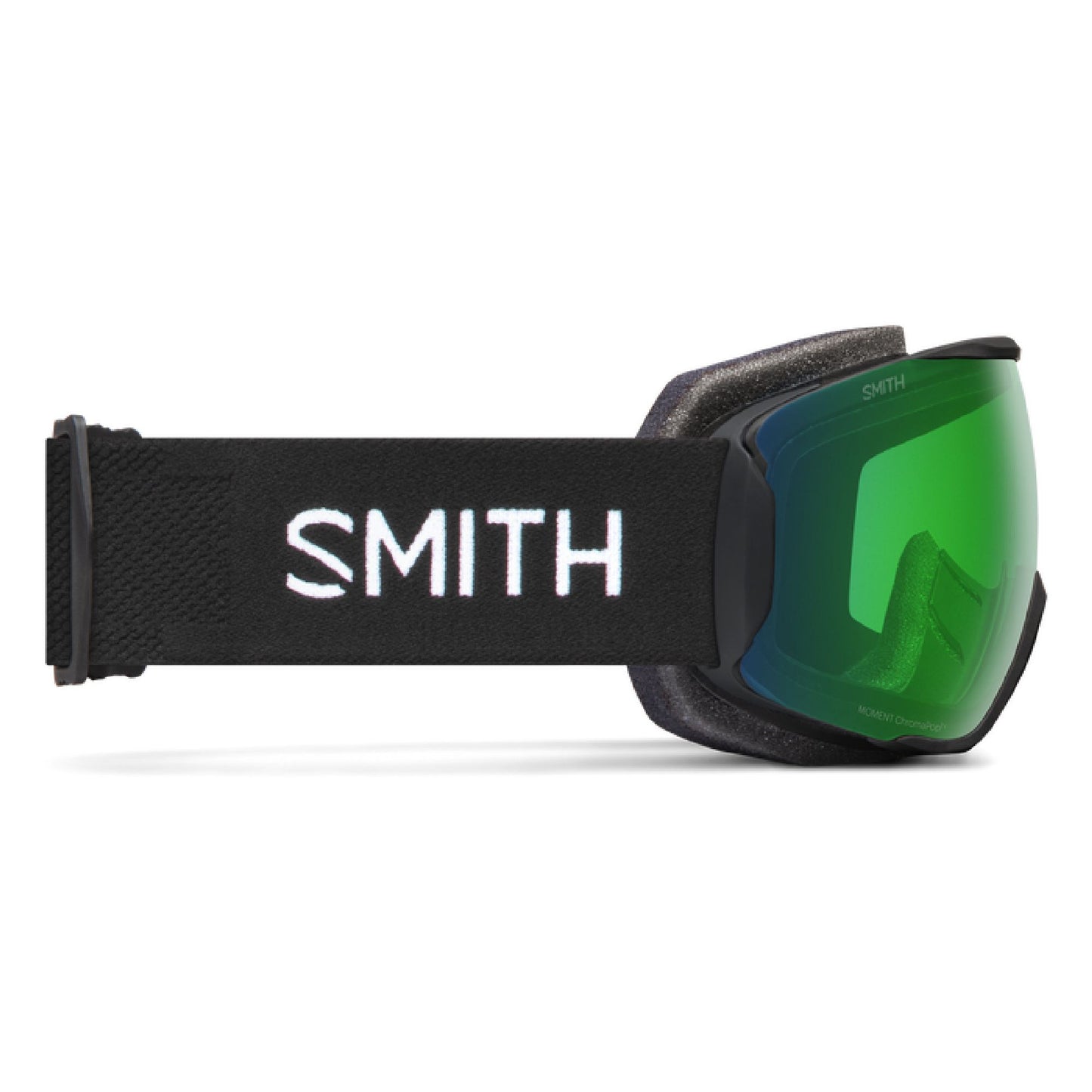 Smith Moment Snow Goggle Black ChromaPop Everyday Green Mirror Snow Goggles