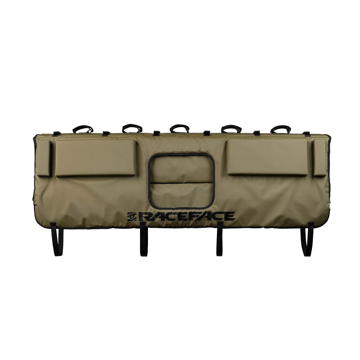 RaceFace T2 Tailgate Pad Olive Mid-Size Tailgate Pads