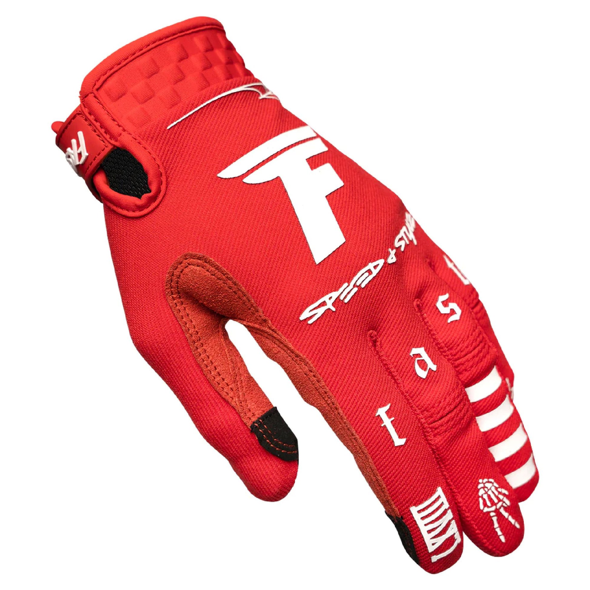 Fasthouse Burn Free Speed Style Glove Red Bike Gloves