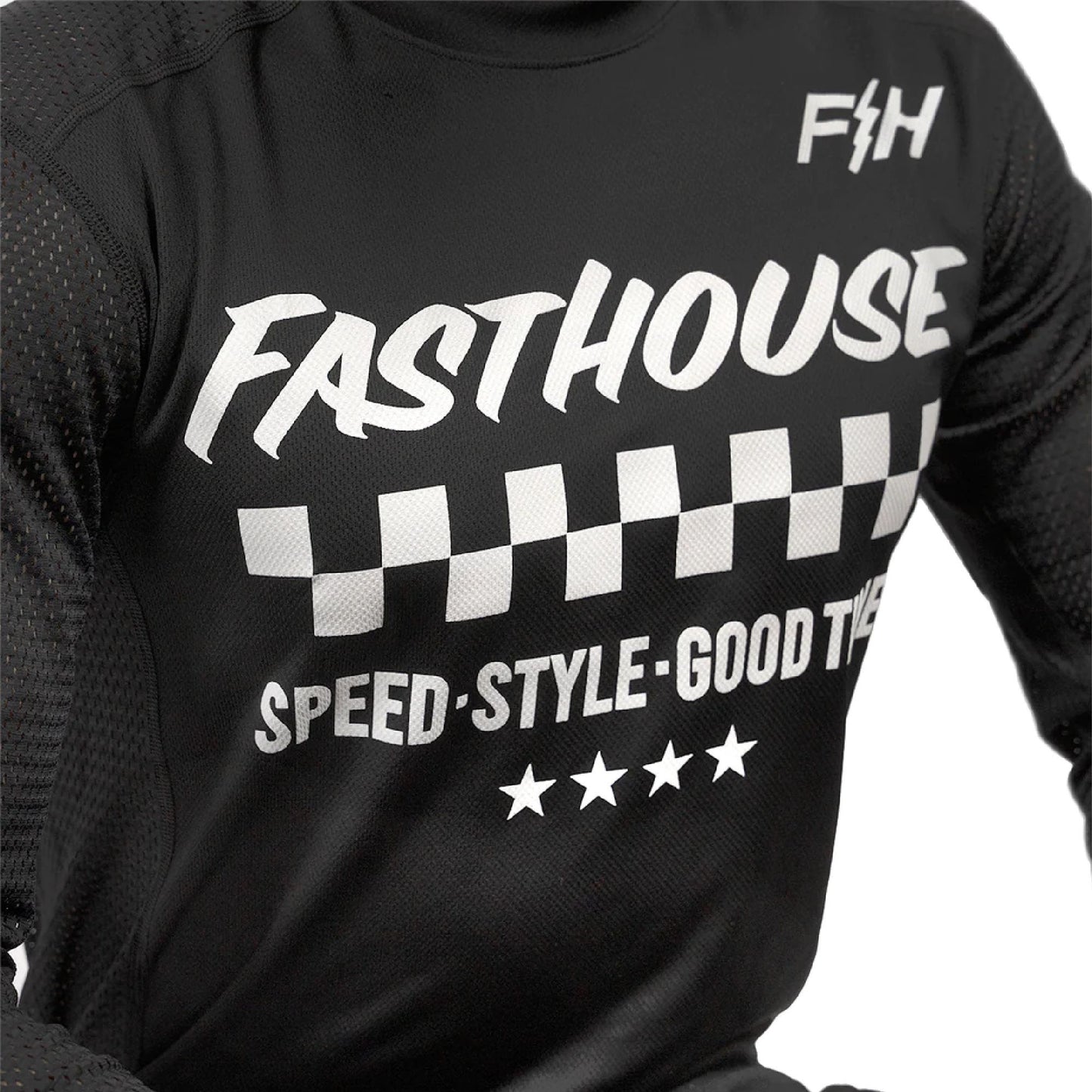 Fasthouse USA Originals Air Cooled Jersey Black Bike Jerseys