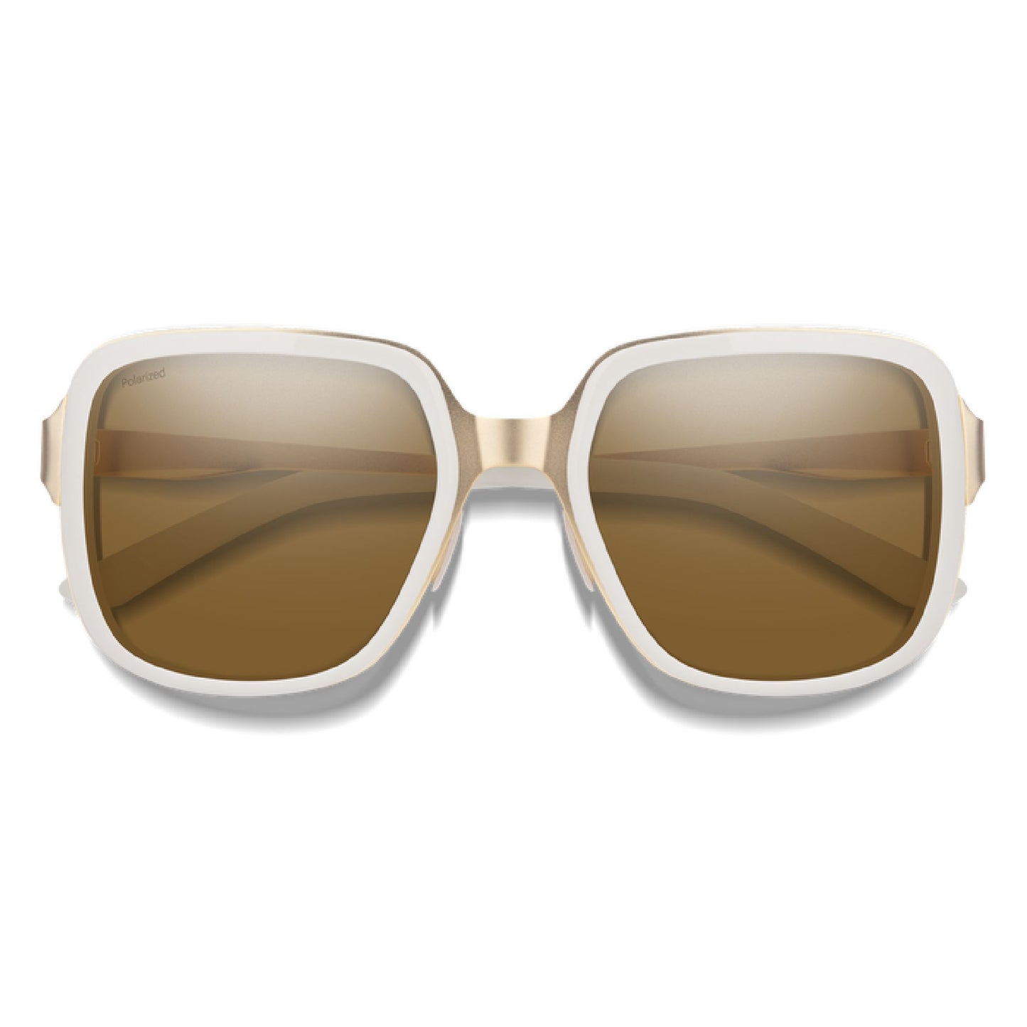 Smith Aveline Sunglasses White Gold Polarized Brown Sunglasses