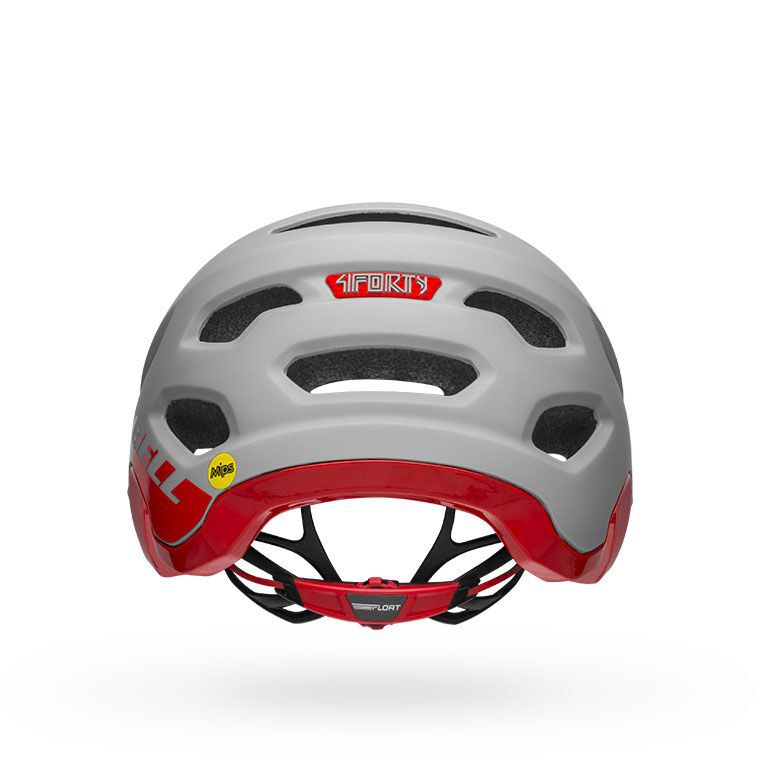 Bell 4Forty MIPS Helmet Cliffhanger Matte Gloss Gray Crimson Bike Helmets