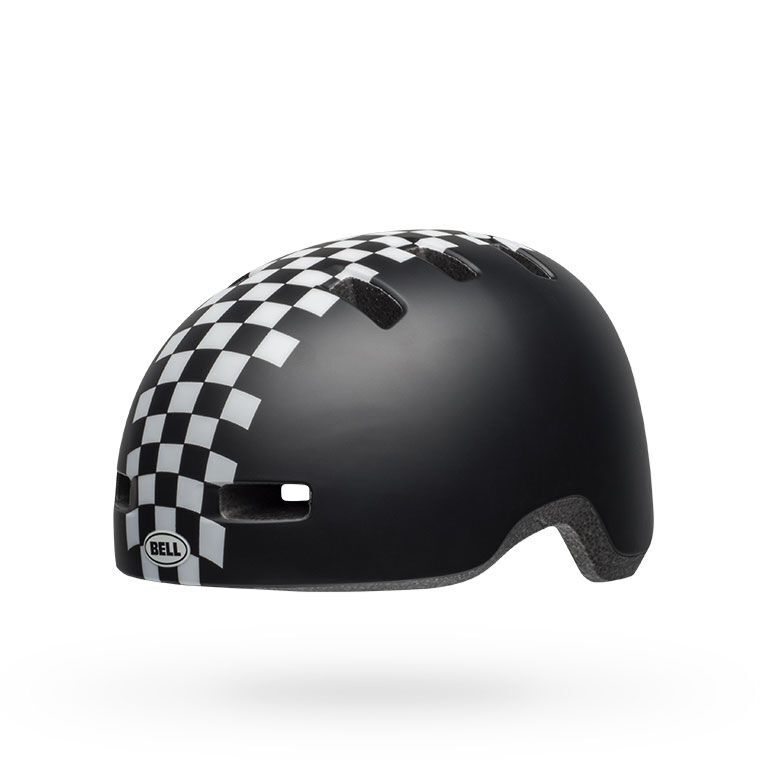 Bell Youth Lil Ripper Helmet Checkers Matte Black White UC Bike Helmets