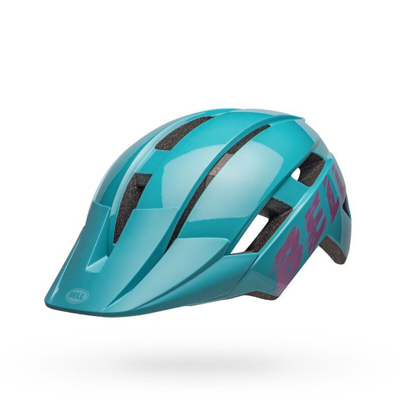 Bell Youth Sidetrack II Helmet Buzz Gloss Light Blue Pink Bike Helmets
