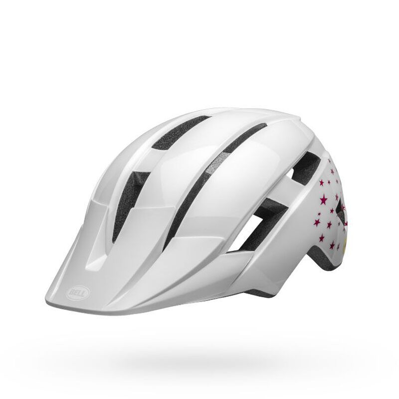 Bell Youth Sidetrack II Helmet Stars Gloss White Bike Helmets